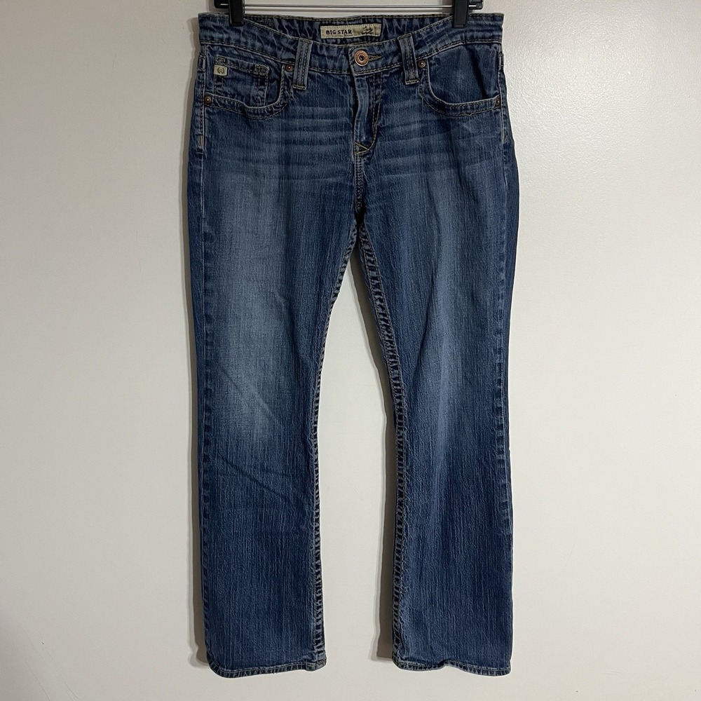 Big‎ Star Casey K Low Rise Fit Jeans Medium Wash Blue Denim Womens Size 31 R